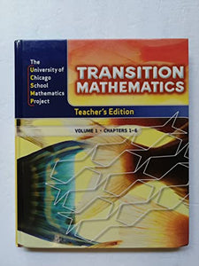 Transition Mathematics: Teacher's Edition Volume 1 