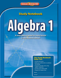 Algebra 1, Study Notebook 