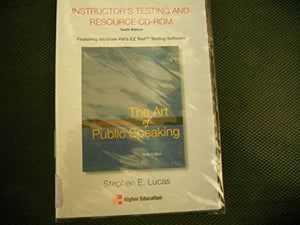 The Art of Public Speaking Instructors Testing and Resource 