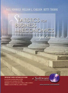 Statistics for Business and Economics and Student CD-ROM 