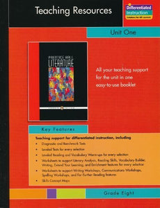 Prentice Hall Literature Penguin Edition Teaching Resources Unit 1: Fiction and Nonfiction Grade 8 2007c 