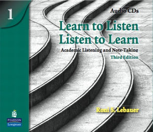 Learn to Listen, Listen to Learn 1 