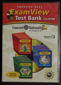 Exam View Test Bank, Grade 6-8 (Connected mathematics 2) 