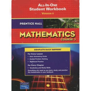 Prentice Hall Math Course 3 Student Workbook 2007c 