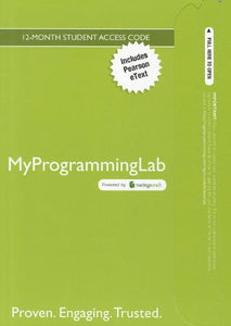 MyProgrammingLab with Pearson eText  --  Access Card  -- for Absolute Java 