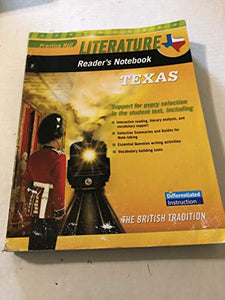 Prentice Hall Literature Reader's Notebook-Differentiated Instruction-TEXAS Edition 