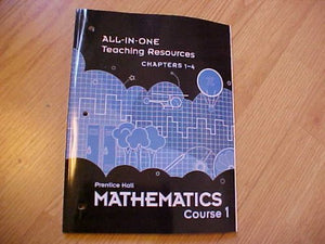 All-in-One Teaching Resources, Chapters 1-4, Prentice Hall Mathematics Course 1 (Prentice Hall Mathematics, Course 1) 