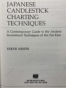 Japanese Candlestick Charting Techniques 