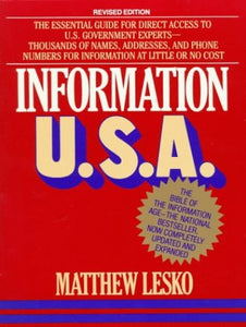 Lesko Matthew : Information U.S.A.(Rev.Edn) 