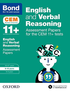 Bond 11+: English and Verbal Reasoning: Assessment Papers for the CEM 11+ tests 