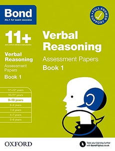 Bond 11+: Bond 11+ Verbal Reasoning Assessment Papers 9-10 years Book 1: For 11+ GL assessment and Entrance Exams 