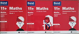 Bond 11+ Maths Assessment Papers (3 Books collection) Ages 10-11 Years 