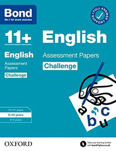 Bond 11+: Bond 11+ English Challenge Assessment Papers 9-10 years 