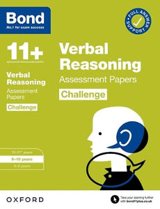 Bond 11+: Bond 11+ Verbal Reasoning Challenge Assessment Papers 9-10 years 