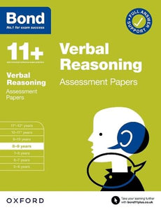 Bond 11+: Bond 11+ Verbal Reasoning Assessment Papers 8-9 years 