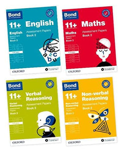 11+: Bond 11+ English, Maths, Verbal Reasoning, Non-verbal Reasoning: Assessment Papers Book 2: 9-10 Yrs Bundle 