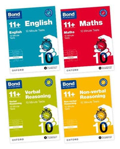 Bond 11+: Bond 11+ 10 Minute Tests Bundle with Answer Support 8-9 years 