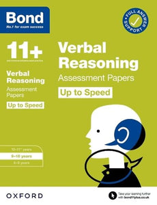 Bond 11+: Bond 11+ Verbal Reasoning Up to Speed Assessment Papers with Answer Support 9-10 Years 