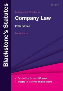 Blackstone's Statutes on Company Law 