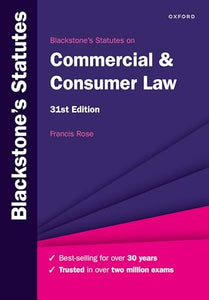 Blackstone's Statutes on Commercial & Consumer Law 