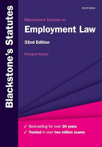 Blackstone's Statutes on Employment Law 