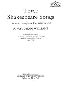 Three Shakespeare Songs 