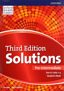 Solutions: Pre-Intermediate: Student's Book A Units 1-3 