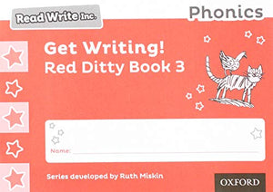 Read Write Inc. Phonics: Get Writing! Red Ditty Book 3 Pack of 10 