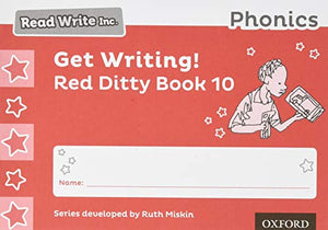 Read Write Inc. Phonics: Get Writing! Red Ditty Book 10 Pack of 10 