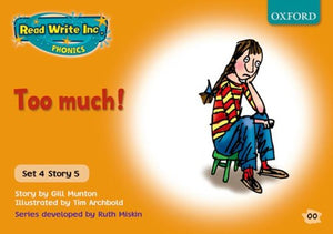 Read Write Inc Phonics Orange Set 4 Storybooks Too Much! 