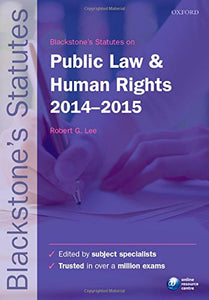 Blackstone's Statutes on Public Law & Human Rights 2014-2015 