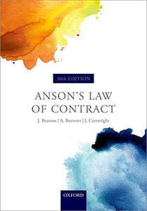 Anson's Law of Contract 