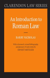 An Introduction to Roman Law 