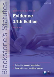 Blackstone's Statutes on Evidence 