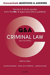 Concentrate Q&A Criminal Law 