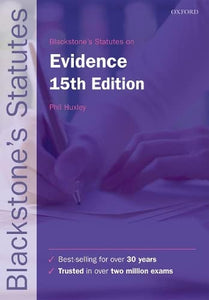 Blackstone's Statutes on Evidence 