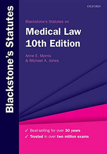 Blackstone's Statutes on Medical Law 