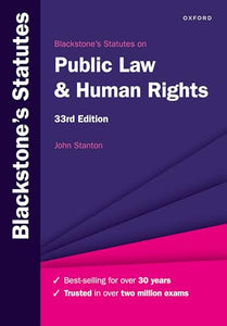 Blackstone's Statutes on Public Law & Human Rights 