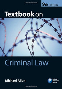 Textbook on Criminal Law 