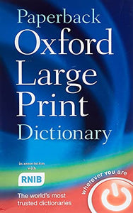 Paperback Oxford Large Print Dictionary 