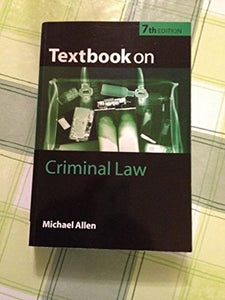 Textbook on Criminal Law 