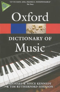 The Oxford Dictionary of Music 