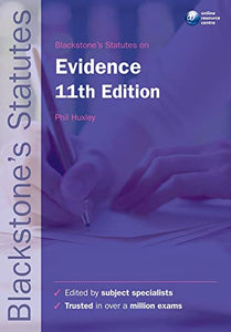 Blackstone's Statutes on Evidence 