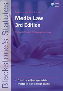 Blackstone's Statutes on Media Law 