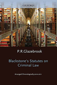 Blackstone's Statutes on Criminal Law 