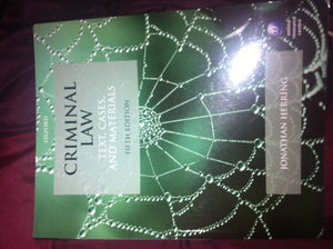 Criminal Law: Text, Cases, and Materials 