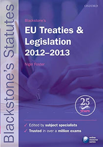 Blackstone's EU Treaties & Legislation 