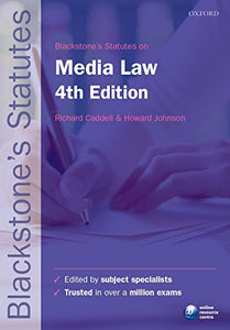 Blackstone's Statutes on Media Law 