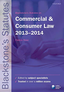 Blackstone's Statutes on Commercial and Consumer Law 2013-2014 