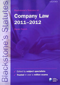 Blackstone's Statutes on Company Law 